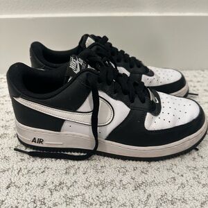 Nike Black and White Air Force 1 “panda” Sneakers